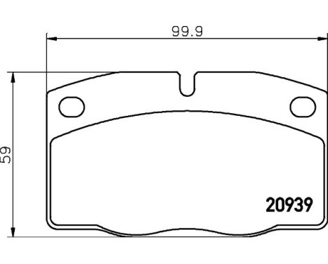 Brake Pad Set, disc brake 8DB 355 007-251 Hella, Image 4