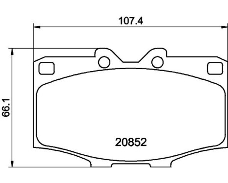 Brake Pad Set, disc brake 8DB 355 007-301 Hella, Image 4