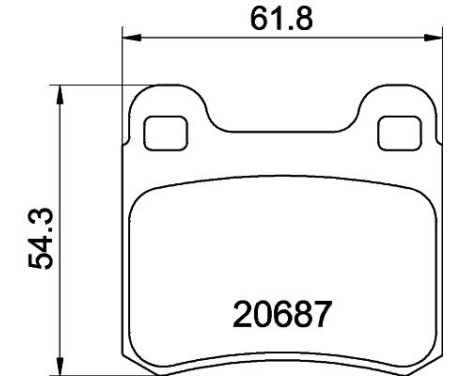 Brake Pad Set, disc brake 8DB 355 007-321 Hella, Image 4