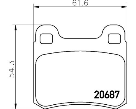 Brake Pad Set, disc brake 8DB 355 007-351 Hella, Image 4