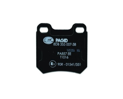 Brake Pad Set, disc brake 8DB 355 007-381 Hella Pagid GmbH, Image 2