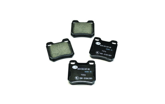 Brake Pad Set, disc brake 8DB 355 007-381 Hella