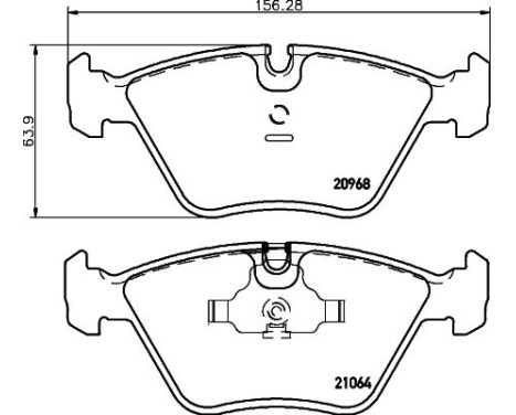 Brake Pad Set, disc brake 8DB 355 007-411 Hella, Image 4