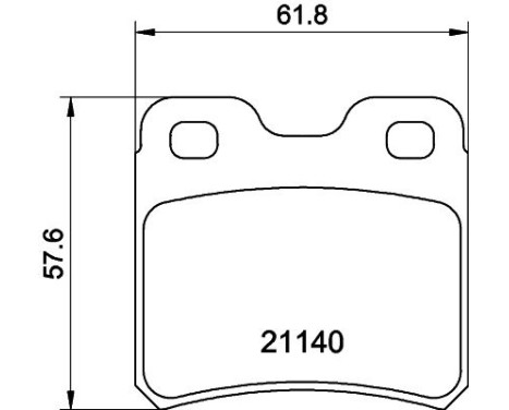 Brake Pad Set, disc brake 8DB 355 007-451 Hella, Image 4