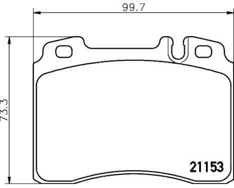 Brake Pad Set, disc brake 8DB 355 007-471 Hella, Image 4