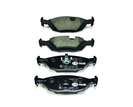 Brake Pad Set, disc brake 8DB 355 007-521 Hella Pagid GmbH, Image 2