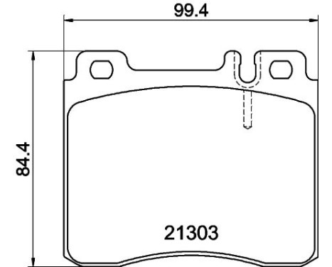 Brake Pad Set, disc brake 8DB 355 007-551 Hella, Image 4