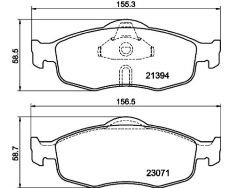 Brake Pad Set, disc brake 8DB 355 007-641 Hella, Image 4