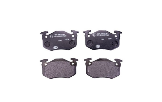Brake Pad Set, disc brake 8DB 355 007-661 Hella