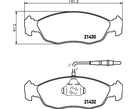 Brake Pad Set, disc brake 8DB 355 007-711 Hella, Image 4