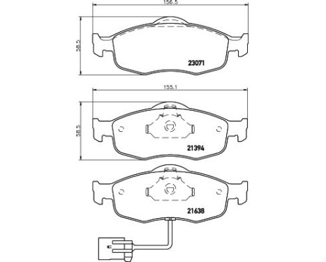 Brake Pad Set, disc brake 8DB 355 007-751 Hella, Image 4