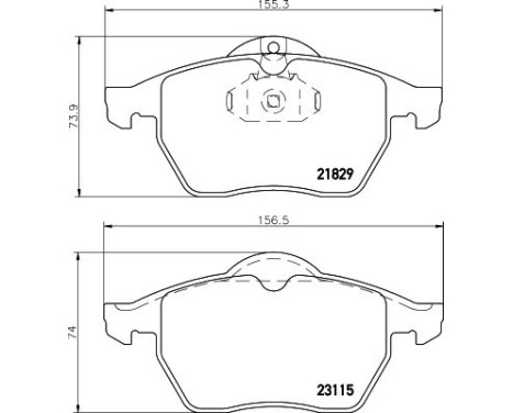 Brake Pad Set, disc brake 8DB 355 007-771 Hella, Image 4