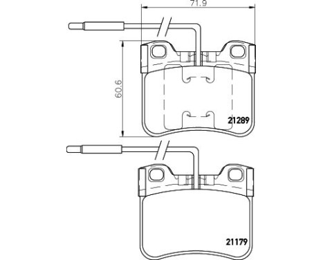 Brake Pad Set, disc brake 8DB 355 007-811 Hella, Image 4