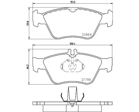 Brake Pad Set, disc brake 8DB 355 007-831 Hella, Image 4