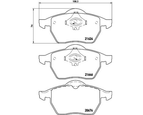 Brake Pad Set, disc brake 8DB 355 007-881 Hella, Image 4