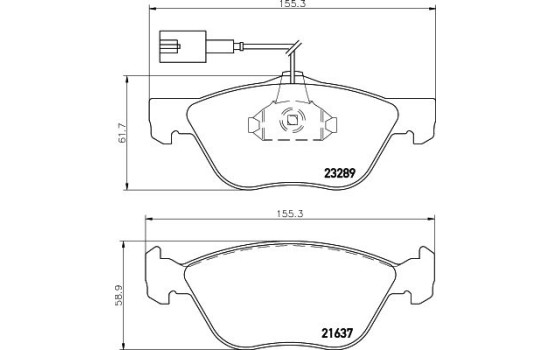 Brake Pad Set, disc brake 8DB 355 007-931 Hella, Image 4