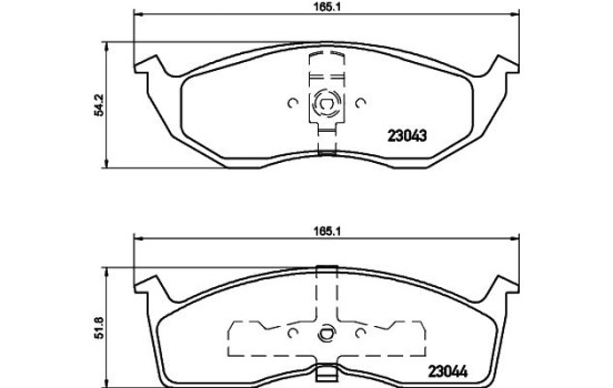 Brake Pad Set, disc brake 8DB 355 007-941 Hella, Image 4