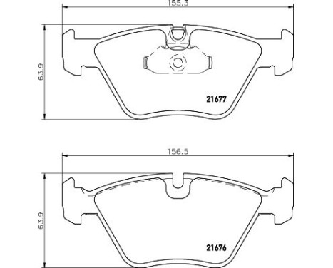 Brake Pad Set, disc brake 8DB 355 007-961 Hella, Image 4