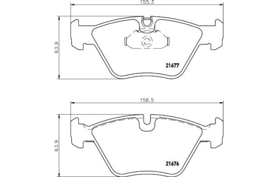 Brake Pad Set, disc brake 8DB 355 007-961 Hella, Image 4