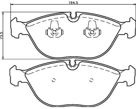 Brake Pad Set, disc brake 8DB 355 008-261 Hella, Image 4