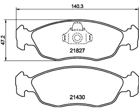 Brake Pad Set, disc brake 8DB 355 008-291 Hella, Image 4