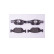 Brake Pad Set, disc brake 8DB 355 008-431 Hella