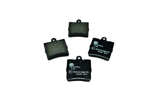 Brake Pad Set, disc brake 8DB 355 008-461 Hella