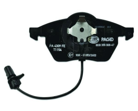 Brake Pad Set, disc brake 8DB 355 008-471 Hella Pagid GmbH, Image 2