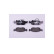 Brake Pad Set, disc brake 8DB 355 008-521 Hella