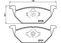 Brake Pad Set, disc brake 8DB 355 008-591 Hella