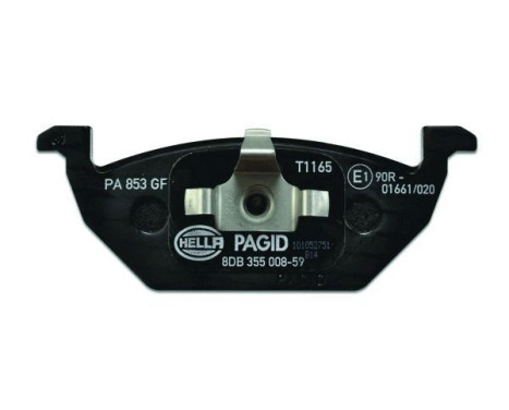 Brake Pad Set, disc brake 8DB 355 008-591 Hella, Image 2