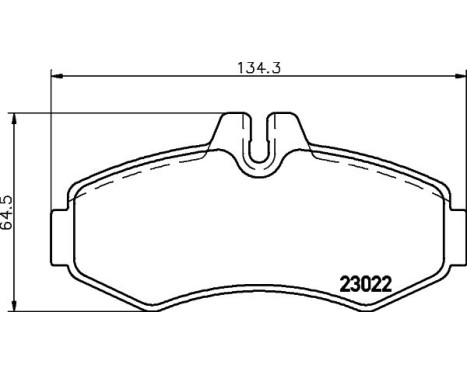 Brake Pad Set, disc brake 8DB 355 008-631 Hella