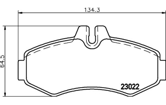Brake Pad Set, disc brake 8DB 355 008-631 Hella