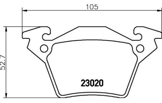 Brake Pad Set, disc brake 8DB 355 008-641 Hella, Image 4