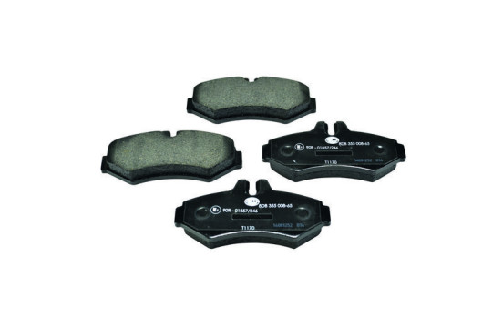Brake Pad Set, disc brake 8DB 355 008-651 Hella