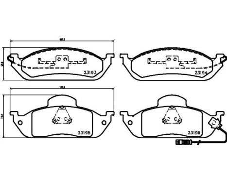 Brake Pad Set, disc brake 8DB 355 008-661 Hella, Image 4
