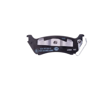 Brake Pad Set, disc brake 8DB 355 008-671 Hella, Image 2