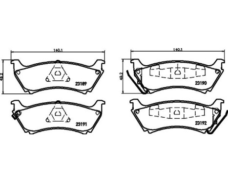 Brake Pad Set, disc brake 8DB 355 008-671 Hella, Image 4