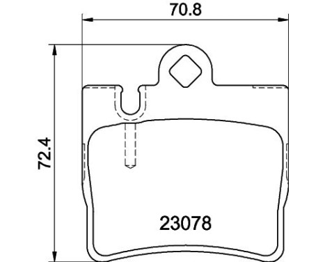 Brake Pad Set, disc brake 8DB 355 008-711 Hella, Image 4
