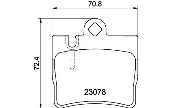 Brake Pad Set, disc brake 8DB 355 008-711 Hella, Image 4