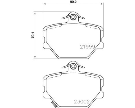 Brake Pad Set, disc brake 8DB 355 008-721 Hella, Image 4
