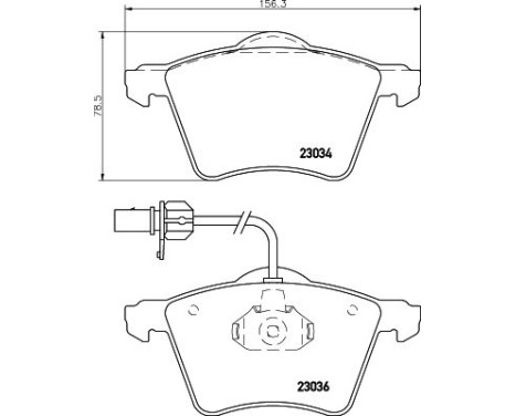 Brake Pad Set, disc brake 8DB 355 008-771 Hella, Image 4