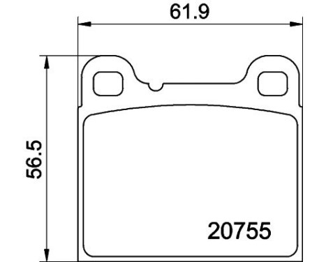 Brake Pad Set, disc brake 8DB 355 008-801 Hella, Image 4