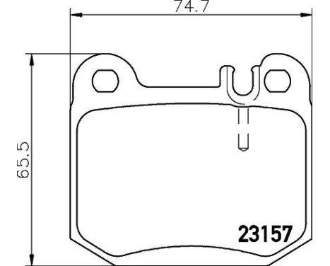 Brake Pad Set, disc brake 8DB 355 008-831 Hella, Image 4
