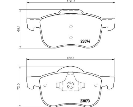 Brake Pad Set, disc brake 8DB 355 008-851 Hella, Image 4