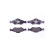 Brake Pad Set, disc brake 8DB 355 008-891 Hella