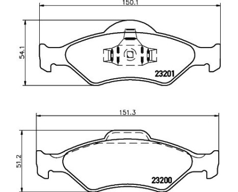 Brake Pad Set, disc brake 8DB 355 008-891 Hella, Image 4