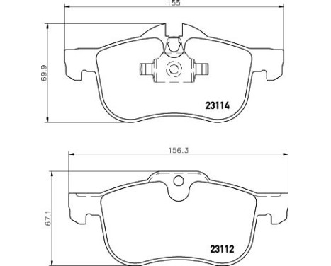 Brake Pad Set, disc brake 8DB 355 008-941 Hella, Image 4