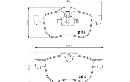 Brake Pad Set, disc brake 8DB 355 008-941 Hella, Image 4