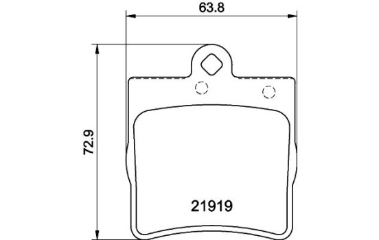 Brake Pad Set, disc brake 8DB 355 008-961 Hella, Image 4